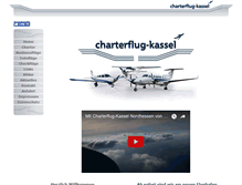 Tablet Screenshot of charterflug-kassel.de